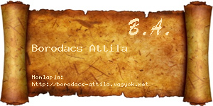 Borodacs Attila névjegykártya